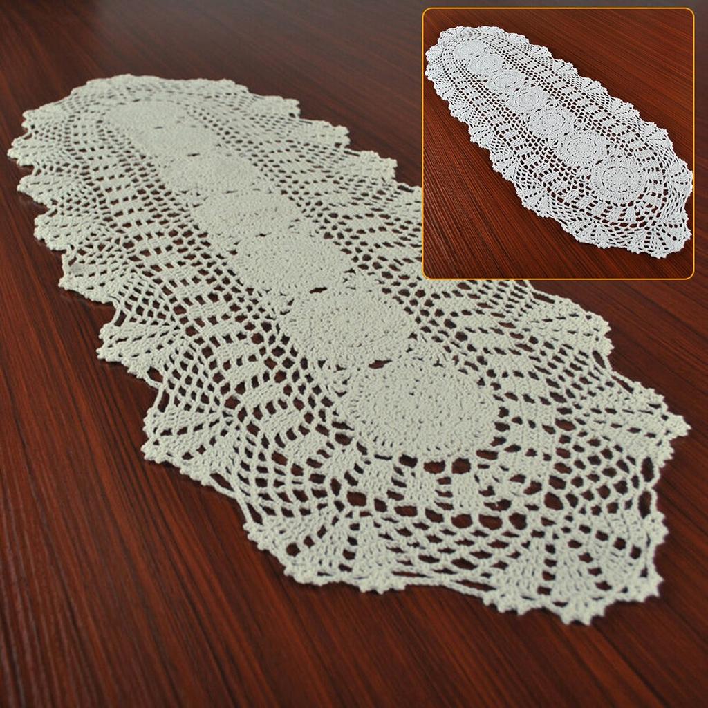 Хлопковая дорожка для стола с цветочным узором, овальный обеденный стол