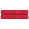 FROGN Bath Towels 2 pcs Red 100 x 200 cm 360 g m²