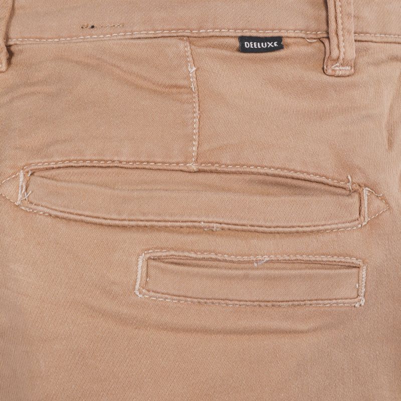 Мужские брюки из ткани Jogino цвета карамель DEELUXE 74