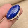 Lapis Lazuli Gemstone Handmade 925 Sterling Silver Ring Jewelry For Women