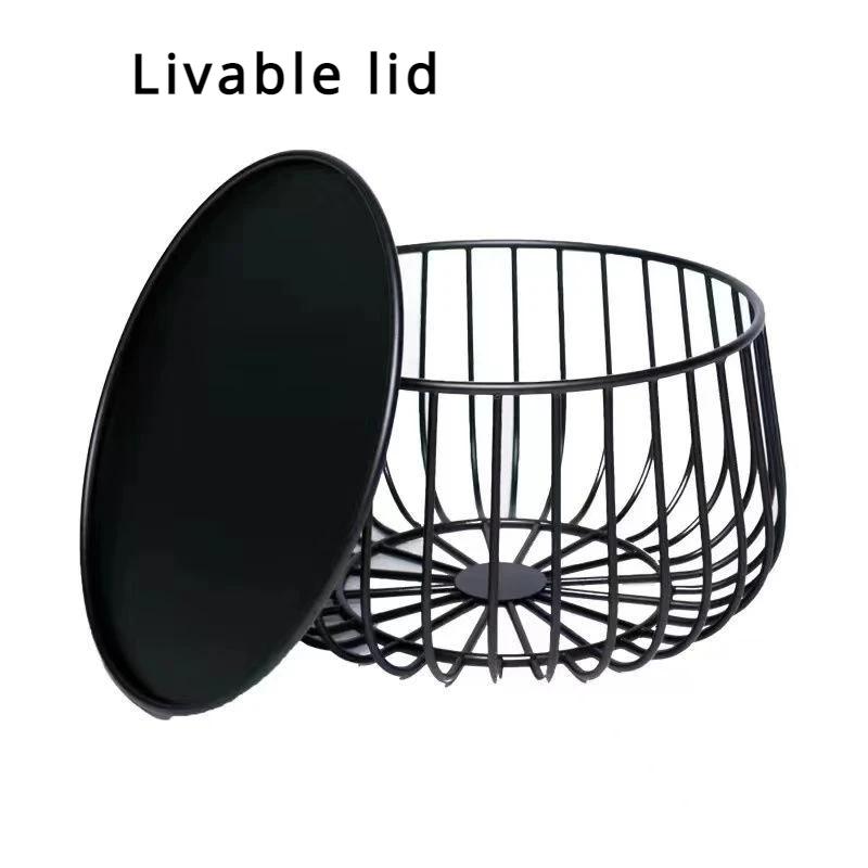 Журнальный столик из скандинавского железа, простой современный круглый журнальный столик для гостиной, креативный журнальный столик в индустриальном стиле