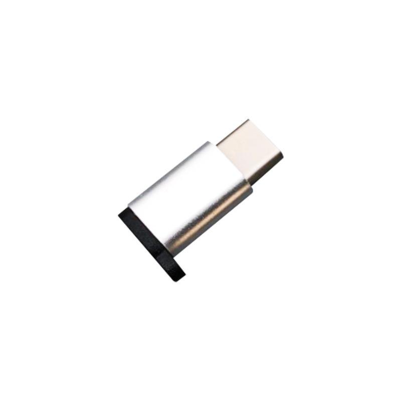 Адаптер для быстрой зарядки и передачи данных Type-C - Micro USB - алюминиевый сплав