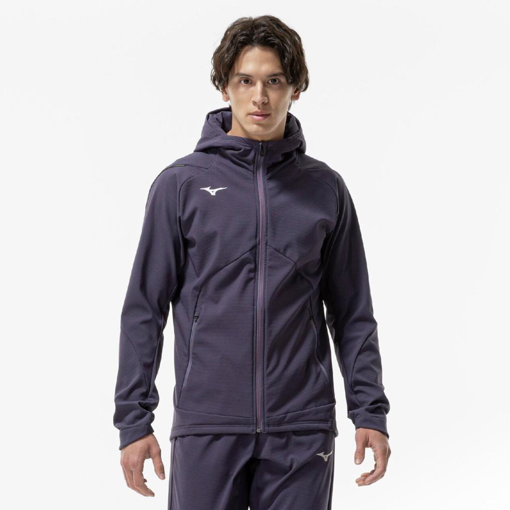 Mizuno Tech Shield Training Windproof and Light 32MCC552 Men's Jacket, Stretch, Navy,