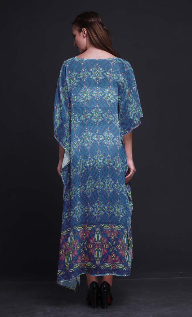 Phagun Цветочный этнический женский кафтан больших размеров летняя одежда пляжная накидка кимоно