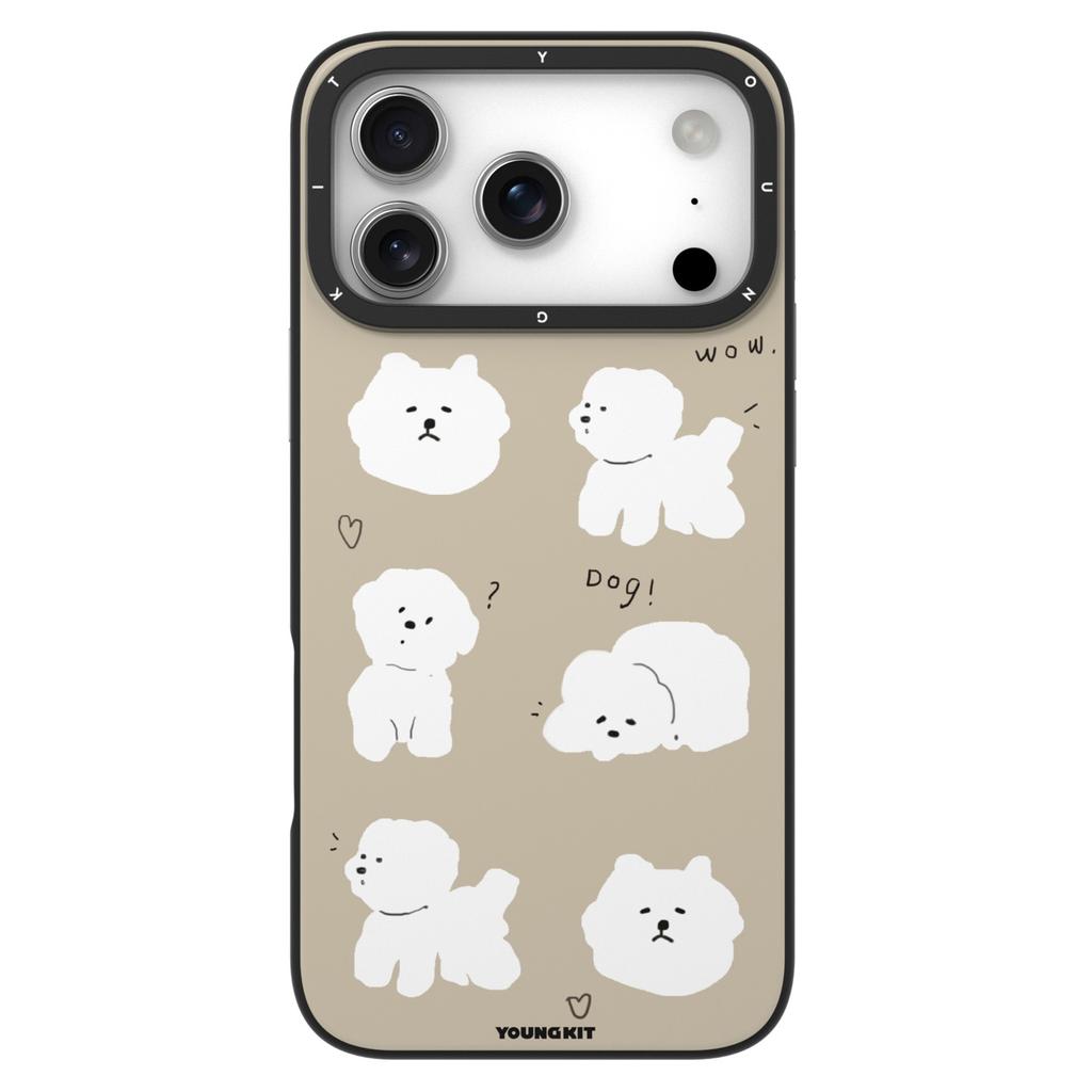 YOUNGKIT Cute Moments Series For iPhone 17 Pro Magnetic Case IMD Shockproof TPU Phone Back Cover
