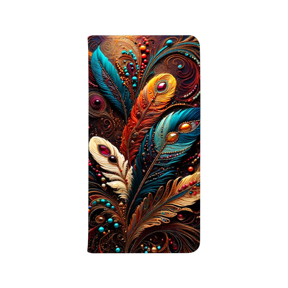 Противоударный чехол-раскладушка OnePlus 13S Flip: Модный красочный painted защитный чехол с подставкой