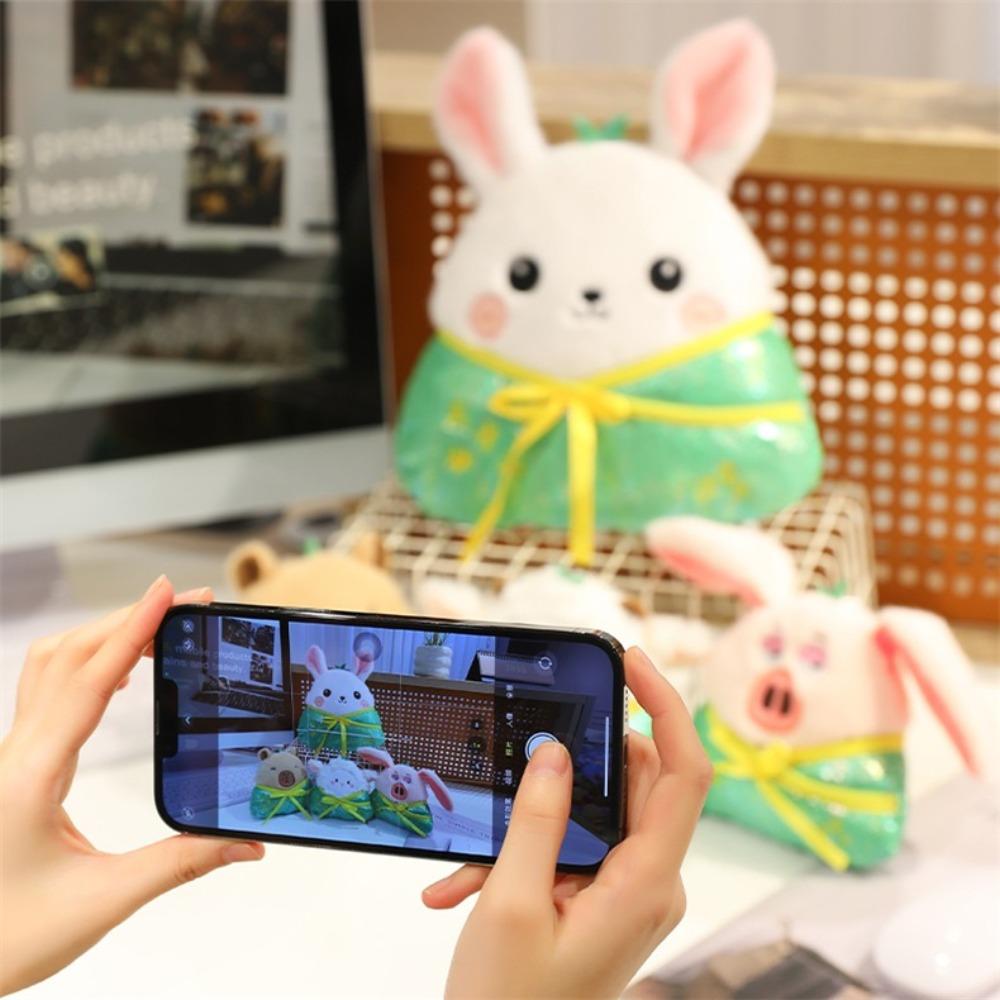 Capybara Zongzi Cotton Doll Pig Zongzi Stuffed Doll Funny Zongzi Plush Toy  Birthday