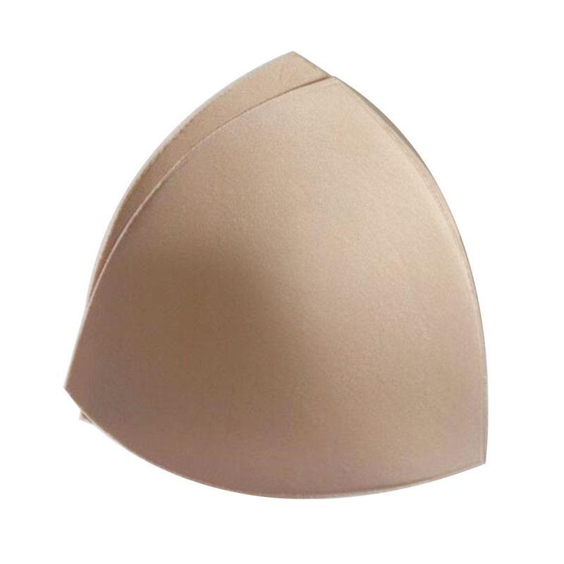 1pair Bikini Triangle Cups Chest Push Up Insert Foam Pads for Swimsuit Padding Removeable Bra Pads