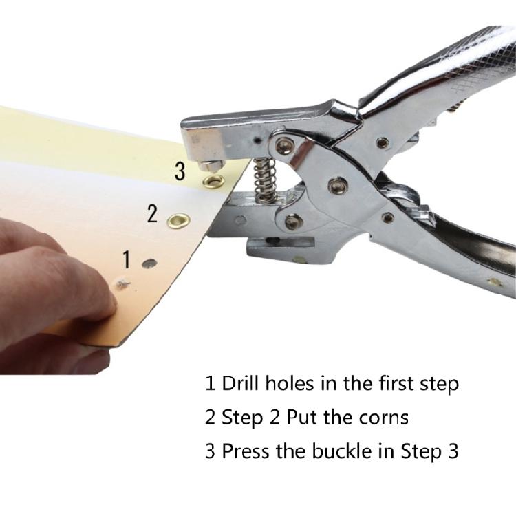 Eyelet Hole Puncher Leather Belt Hole Punch Plier Revolve Sewing Machine Bag