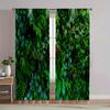 2 шт. - Шторы с принтом в виде зеленых листьев, кулиска для карниза, украшение для дома, украшение комнаты