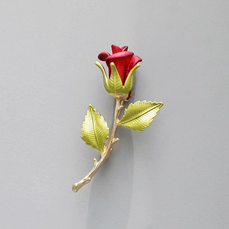 Korean Style Elegant Pearl Rose Brooch - Exquisite Corsage for Coats and Suits