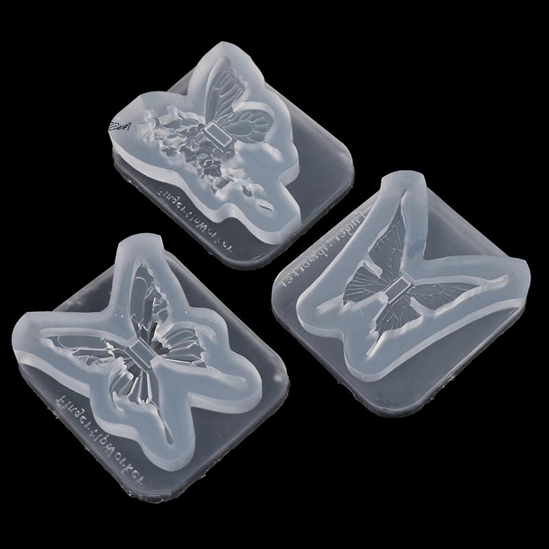 Butterfly Nail Display Stand, DIY Silicone Mold, 3D Carving Stamping Plates, Tip Holder, Practice Stand, False Nails Tips