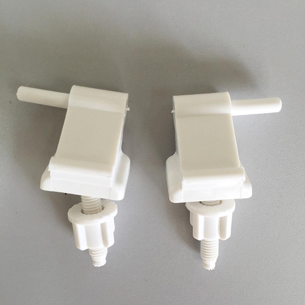 1set 4cm Plastic Toilet Seat Hinge Bolts Screw White Toilet Lid Hinge Mounting Fittings Bathroom Hardware Replacement Parts