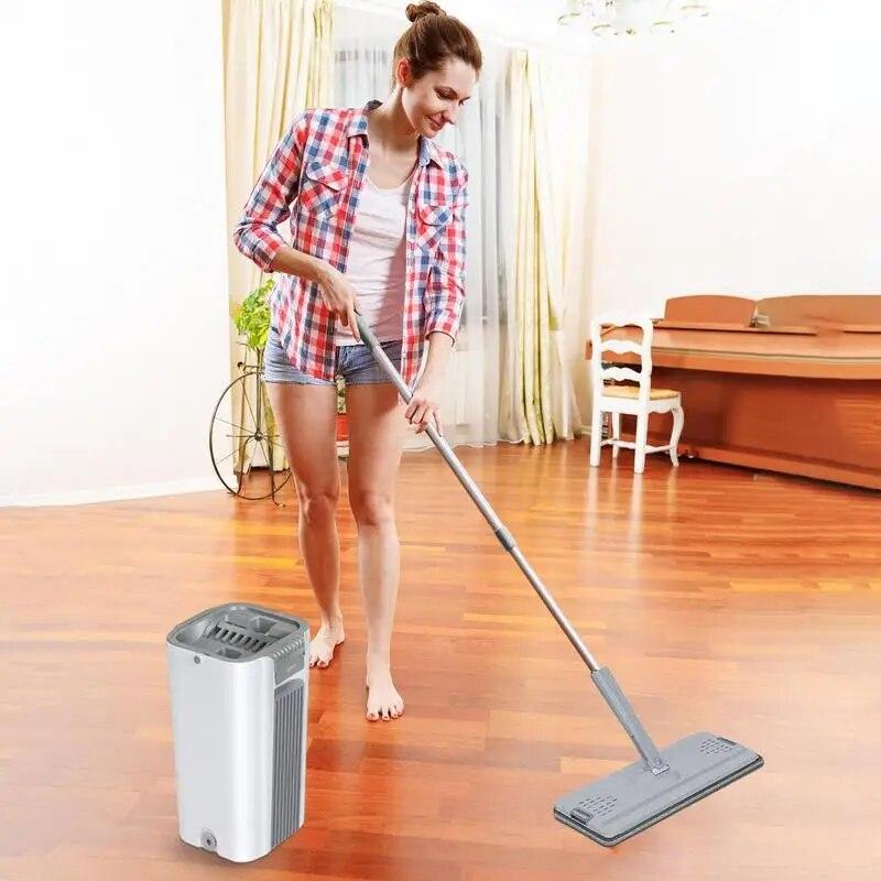 Складное ведро для мытья полов без рук, подушечки из микрофибры, домашний очиститель, швабра с вращающимся ведром, чистка пола из микрофибры без рук