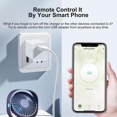 Tuya Smart WiFi Адаптер-переключатель Micro USB 5 В Мини 1 USB Адаптер питания Управление через Smart Life Alexa Google Smart Home Яндекс Алиса
