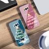 Украшенная новогодняя елка для Samsung S25 S25 Edge S25Ultra S8 9 S10 20 U ltra S21 Pro 22 Plus S23 FE S24 Ultra Стеклянный чехол для телефона