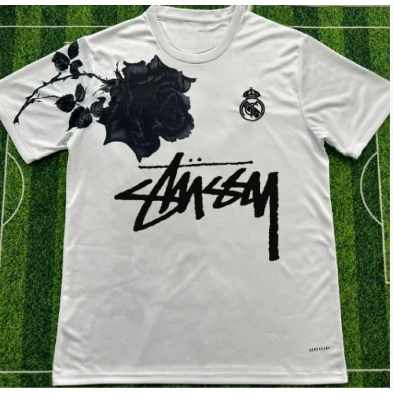 Stussy Signature Soccer Jersey Retro Brazil Argentina Portugal Football Training Shirt Men Women Short Sleeve
