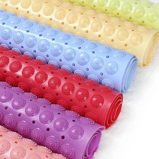 Нескользящий коврик для ванной комнаты без запаха, для ванной, душа, большая присоска, массажная подушечка для ног, гигиенический коврик с интервалом для воды