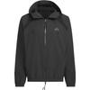 Fustl Woven Jacket Solid Color Sports Casual Hooded Jacket Men Jackets Black JI8735