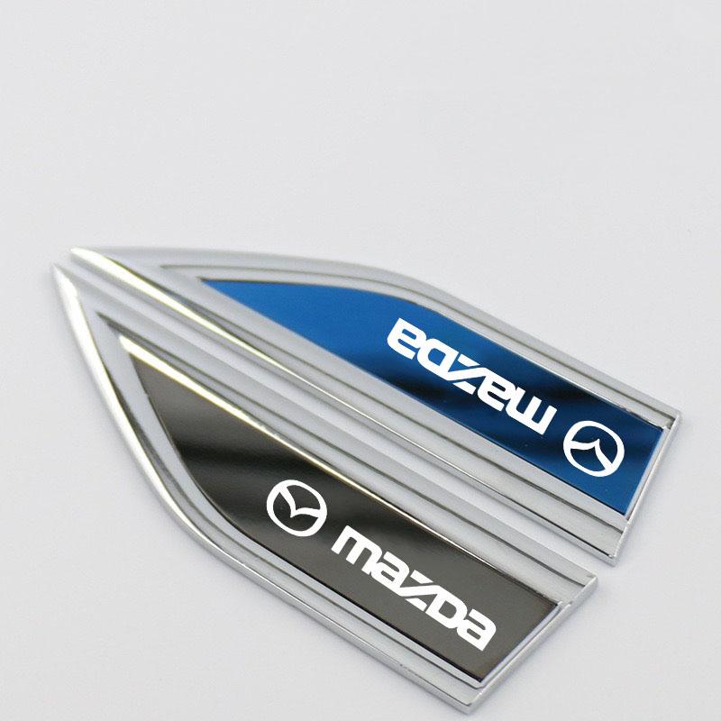 Car Fender Side Blade Metal Decal Car Body Protective Sticker for Mazda 3 bk bl 323 Axela Atenza CX5 CX8 CX3 Demio MS FF2