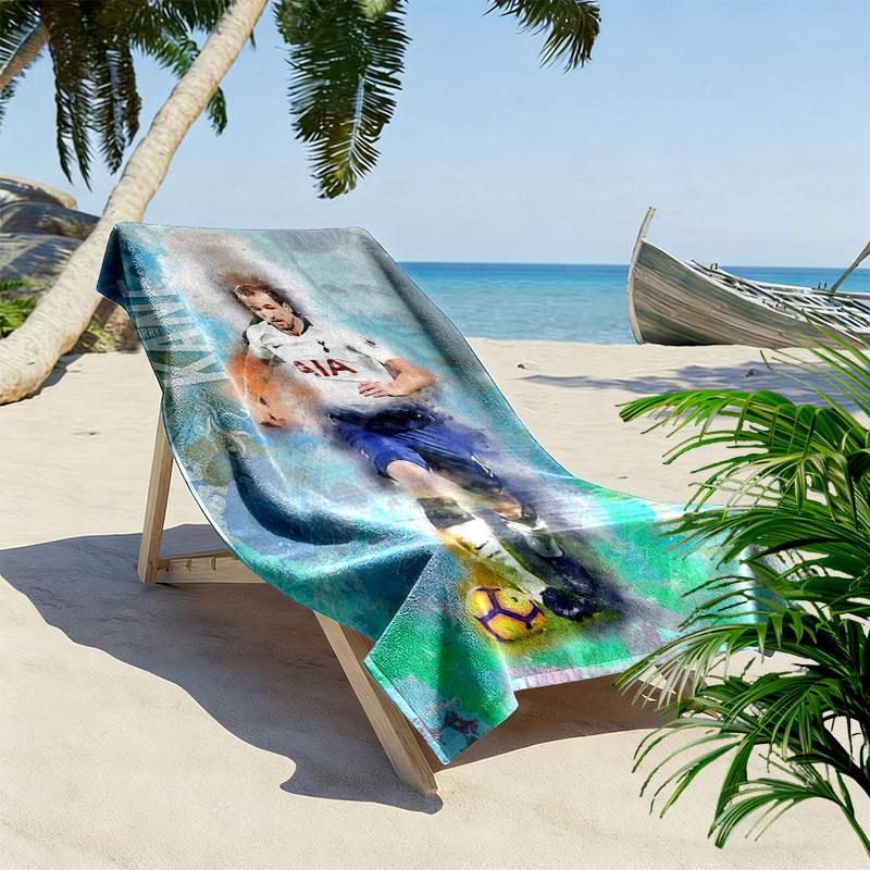 Harry Kane King Beach Towel, Large Soft Quick Dry Towel for Beach Camping Swimming