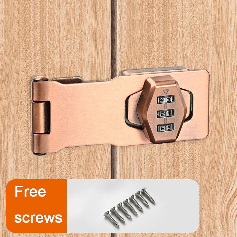 Mechanical Password Lock Household Password Lock Rotary Hasp Locks Keyless for Garden Interior Mailbox Bathroom Pet Doors