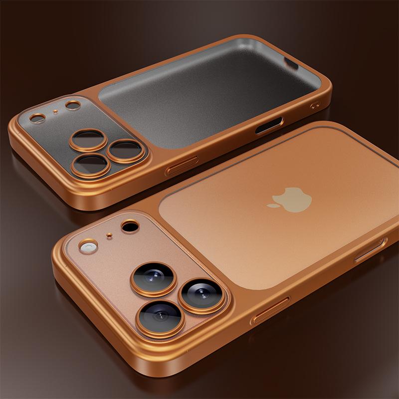 Официальный матовый полупрозрачный тонкий чехол Cosmic Orange для iPhone 17 Pro Max Air Series, бампер для 17 Pro