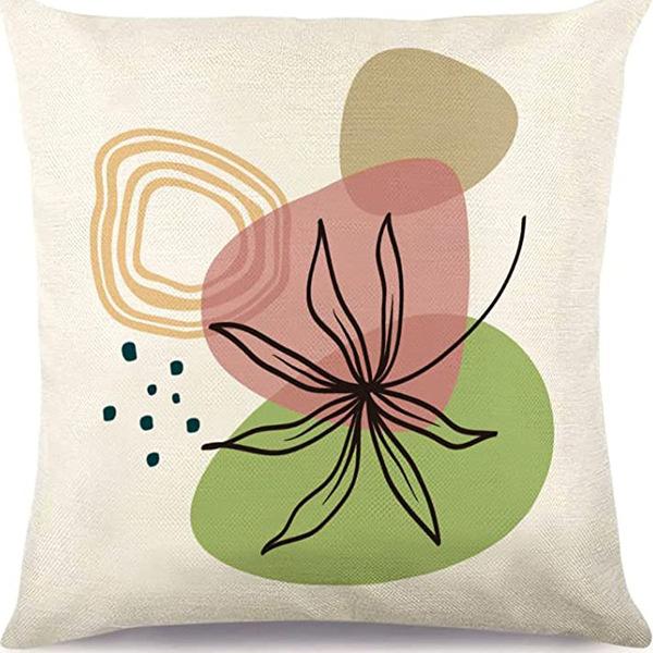 Абстрактная наволочка цвета Моранди, Минималистичная декоративная наволочка, Абстрактная эстетика, Подушка для дивана, Чехол для подушки