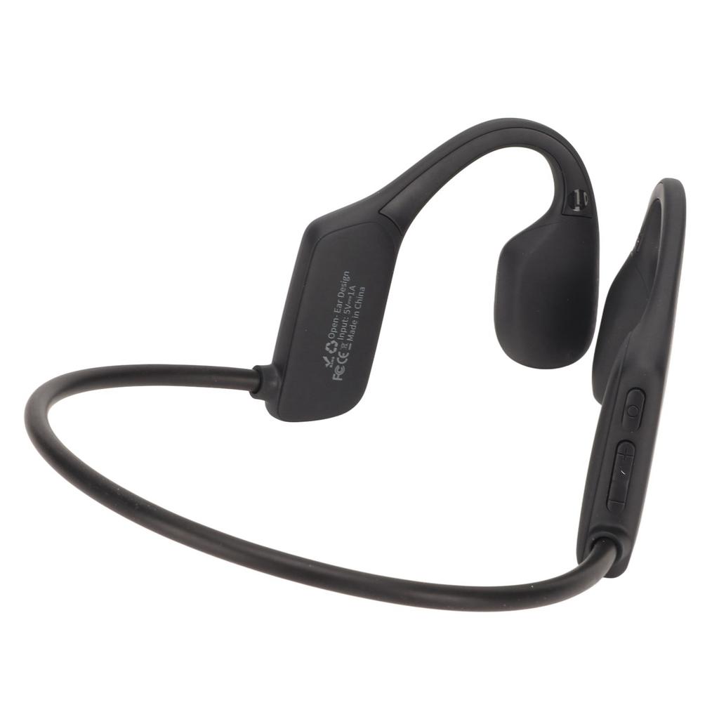 Bone Conduction Bluetooth5.3 Headset IPX5 Waterproof Open Ear Sports Headset with Mic for Exercise R