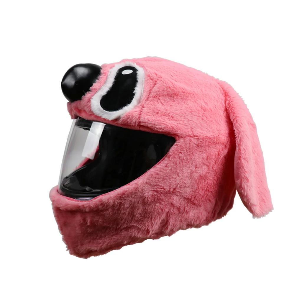 Motorcycle Helmet Covers Funny Cartoon Plush Helmet Protective Cover Helmet Full Face Covers for Personalized Helmets Party