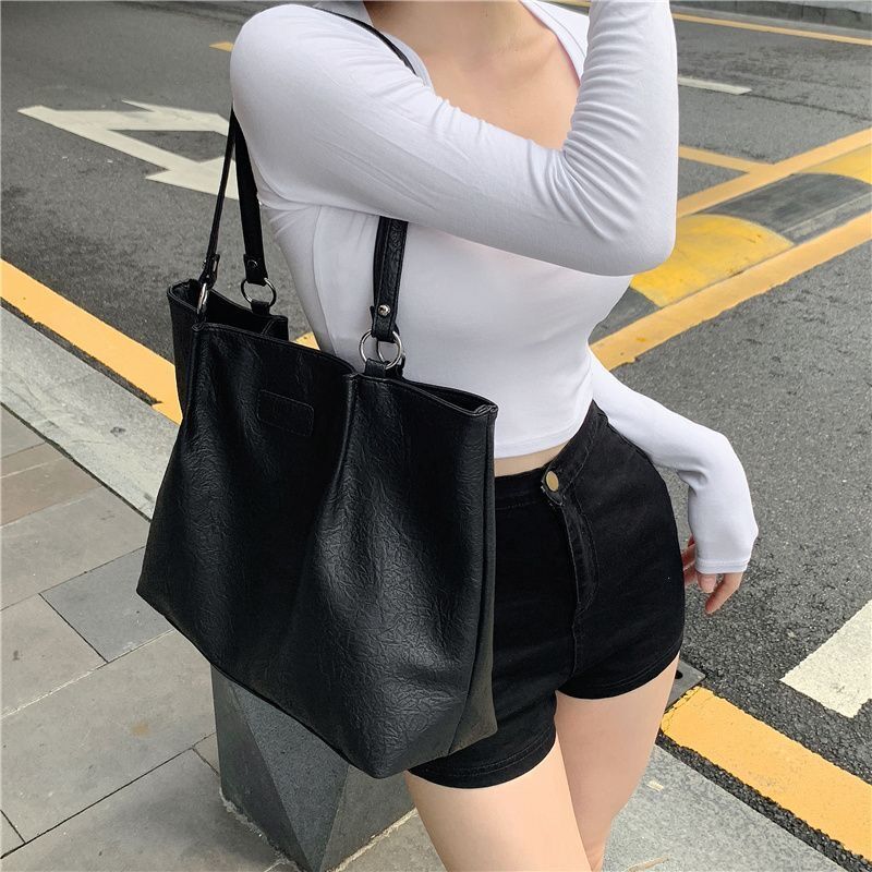 Bag women's niche design commuter texture large capacity fashionable versatile new trendy underarm shoulder bag tote big bag