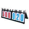 6 Digits Desk Scoreboard Metal Tabletop Scorekeeper for Basketball Table Tennis Badminton Match