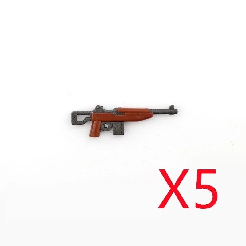 5 СМ Вторая мировая война Военные строительные блоки Американские Немецкие Советские Фигурки солдат Оружие Аксессуары Пистолеты Пистолет Снайперский ремень Мини-кирпичики MOC