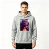 Men's Anime Printed Pullover Hoodie Casual Long Sleeve Streetwear Sweatshirt for Adults