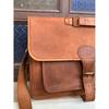 Handmade Leather Bag- Vintage Personalised Handmade Leather Messenger Bag Laptop Briefcase Computer Satchel Bag for Men & Women