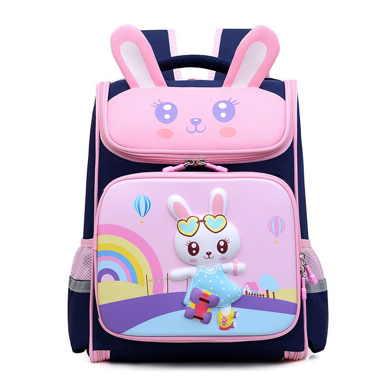 Adorable Cartoon Kids Backpack Large Capacity Spine Protection For Boys And Girls