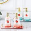 Strawberry Ceramic Lotion Bottle Hand Sanitizer Bottles Emulsion Bottle Soap Dispenser Shampoo Dispenser Bathroom Accessories