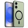 Магнитный железный кольцевой чехол для телефона OPPO A98 5G Матовый мягкий ТПУ Ударопрочный чехол