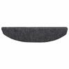 Self Adhesive Half Round Stair Treads 15 pcs Dark Grey