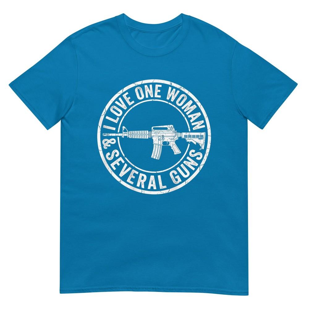 I Love One Unisex Several Guns Husband Funny Gun Tshirt