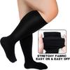 2XL-4XL Knee High Stockings Plus Size Calves Leg Stockings Colorful Compression Socks  Women