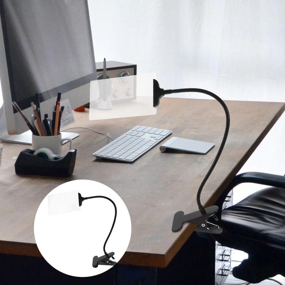 Лупа с клипсой на гибкой ножке, регулируемая лупа, 5-кратное увеличение, настольная