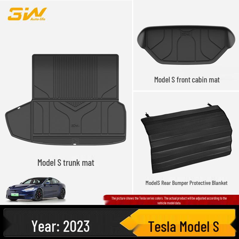 3W Полностью ТПЭ Коврик в Багажник для Tesla Model Y/3 L/X/S Обновленная Версия