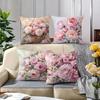 Очаровательная наволочка с пионами: Нежные оттенки и пышное цветочное искусство, Наволочка для подушки дивана, Декор спальни