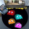 Pac‑Man Poster pattern round rug,Carpet Rug for Living Room Bedroom Playroom ,Non-slip Floor Mat,Holiday Gifts and Birthday Gifts.