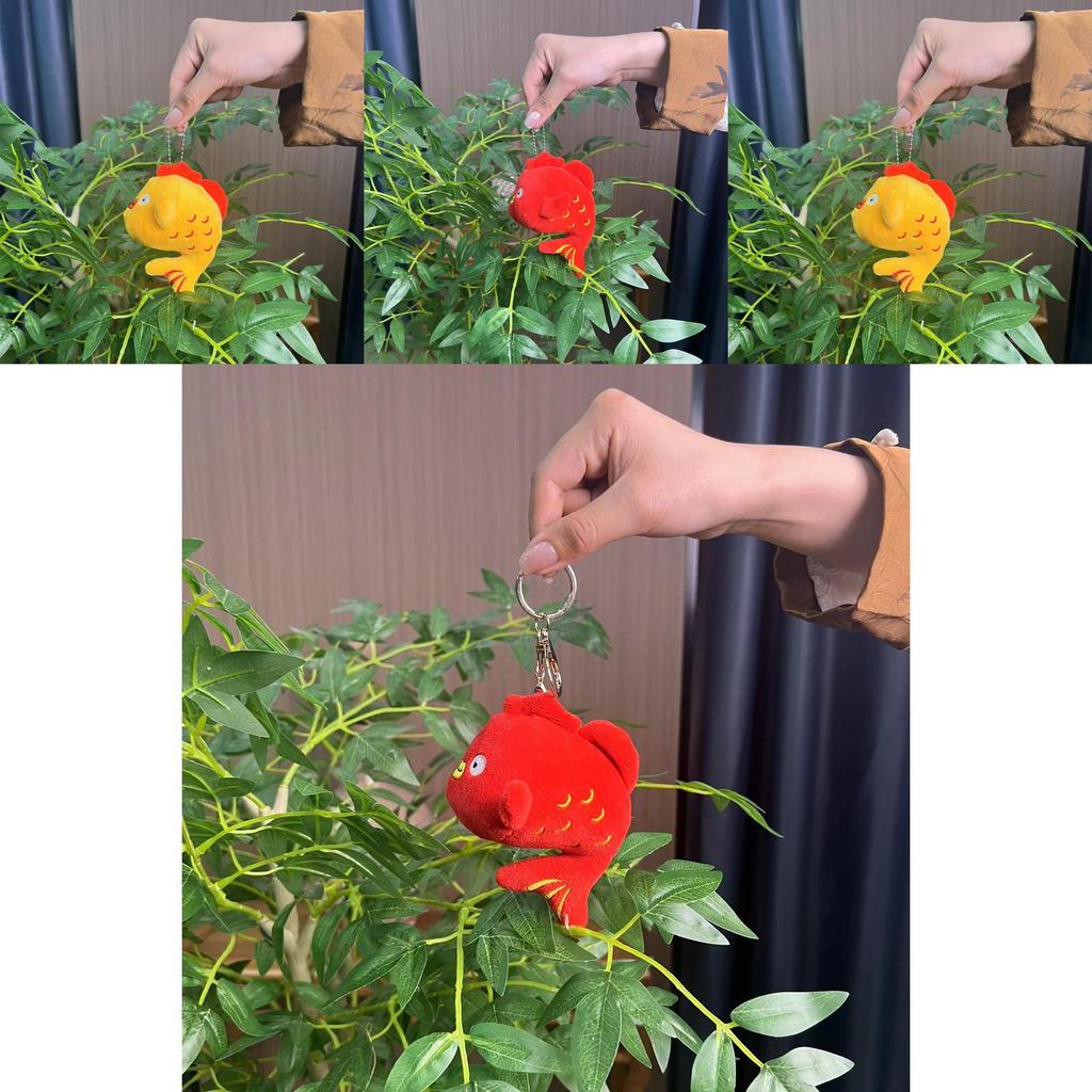 Delightful And Eye-catching Wenchang Fish Plush Keychain Cute Animal For All Ages