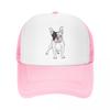 Personalized French Bulldog Baseball Cap Outdoor WoUnisex Unisex's Adjustable Frenchie Dog Trucker Hat Summer Snapback Caps