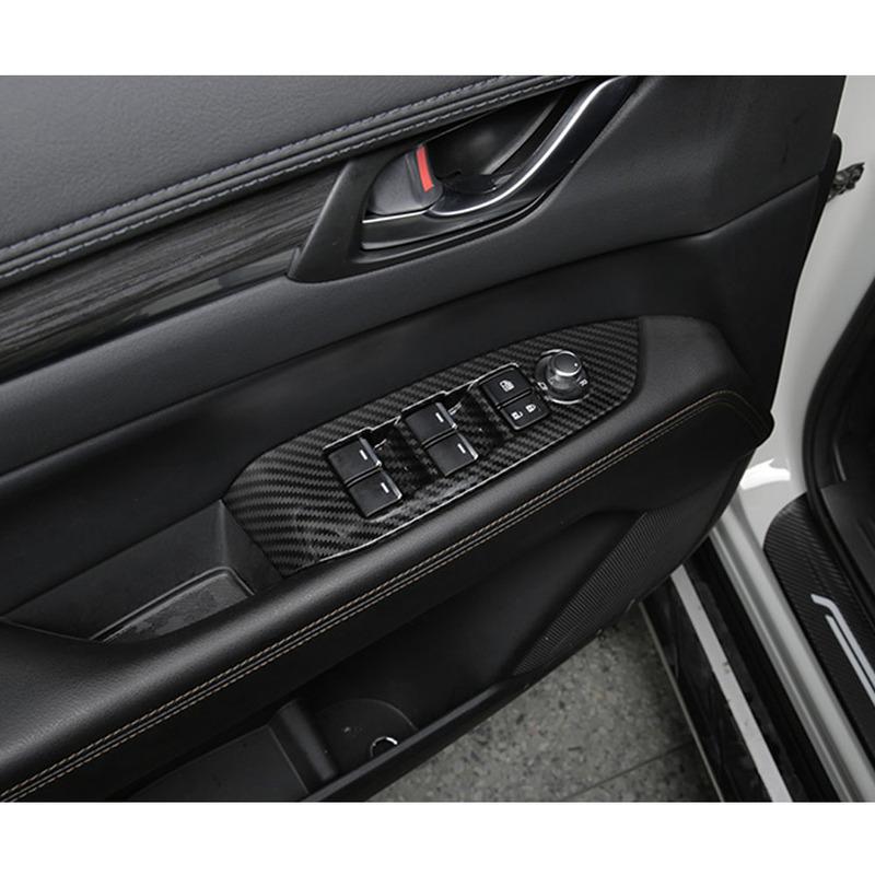 For Mazda CX-8 CX8 2016 2017 2018 Sticker Ornament Window Glass Panel Armrest Lift Switch Button Trim Frame Parts