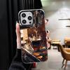 Черный Кофе Модный Стиль Ударопрочный Чехол для Телефона для iPhone 17 Air 16 16E 15 Pro Max 14 Plus 13 Mini 12 Задняя Крышка Противоударный Веселый
