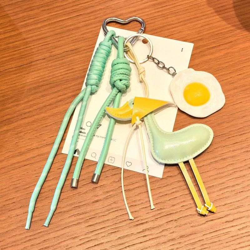 Bag Charm Scarf Duck Duckling Car Leather Bag Pendant Omelettes Decoration Hanging Charm Accessory